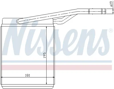 NISSENS 71747 Kalorıfer Radyatoru YS4Z18476AB