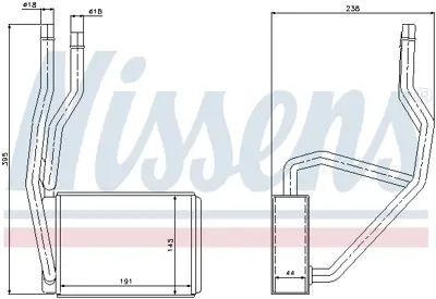 NISSENS 71765 Kalorıfer Radyatoru DD1061A10