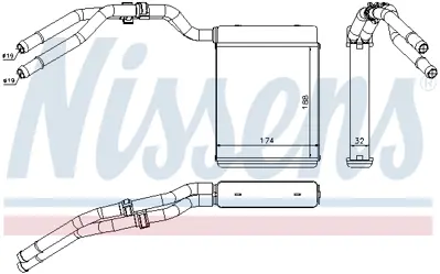 NISSENS 71773 Kalorıfer Radyatoru 6G9118B539CC