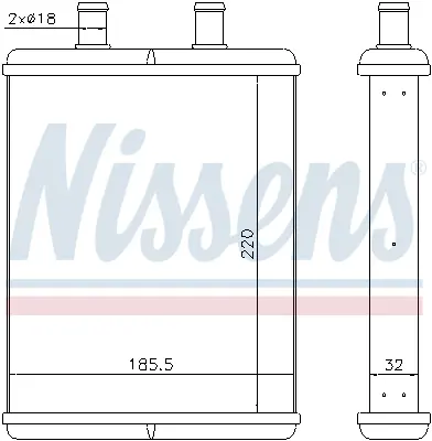 NISSENS 71817 Kalorıfer Radyatoru Iveco Daıly Iv V 06>14 3802174