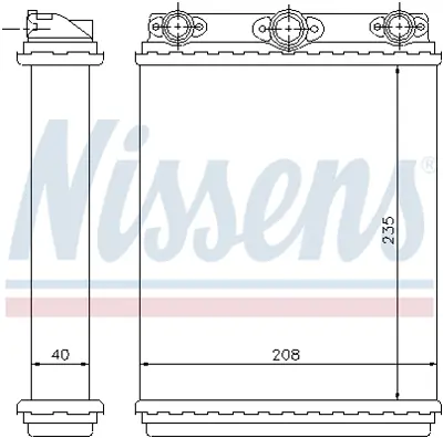 NISSENS 72016 Kalorıfer Radyatoru W124 85>93 S124 86>93 C124 87>92 A0028355601