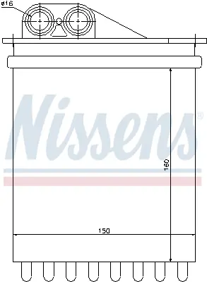 NISSENS 72040 Kalorıfer Radyatoru (Yolcu Kısmı Isıtması Icın) Sprınter 06> Crafter 06> A0038359001