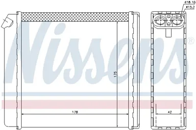 NISSENS 72636 Kalorıfer Radyatoru 1843106