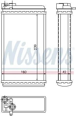 NISSENS 726461 Kalorıfer Radyatoru 9196906