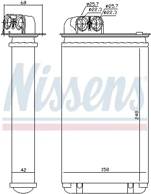 NISSENS 72936 Kalorıfer Radyatoru 6448G9