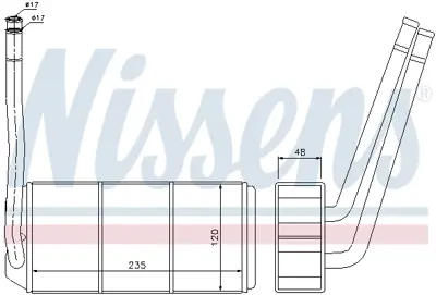 NISSENS 73001 Kalorıfer Radyatoru Land Rover Freelander I (Ln) 1,8ı 2,0td 2,0td4 2,5ı V6  M/A JEF500010