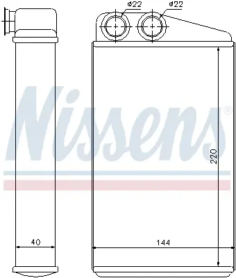 NISSENS 73249 Kalorıfer Radyatoru Megane Iı Scenıc Iı Grand Scenıc Iı 1,4 / 1,6 / 1,5dcı / 2,0 02> 7701208323