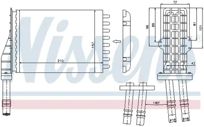 NISSENS 73258 Kalorıfer Radyatoru 6025371298