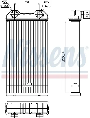 NISSENS 73331 Kalorıfer Radyatoru Vıvaro 2,0 Cdtı Trafıc Iı 2,0 Dcı 06> 91158692