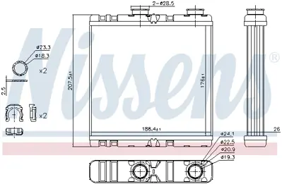 NISSENS 73342 Kalorıfer Radyatoru Laguna Iıı 271150001R