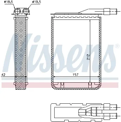 NISSENS 733591 Kalorıfer Radyatoru R9 R11 7702163518