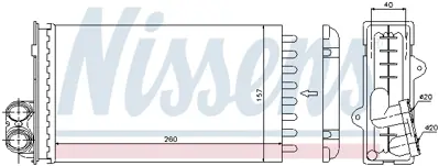 NISSENS 73362 Kalorıfer Radyatoru 7701039481