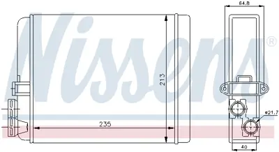 NISSENS 73641 Kalorıfer Radyatoru Volvo S60 2,0t 2,4 2001> S80 1998 2006 V70 2000> Xc70 2000> Xc90 9171503