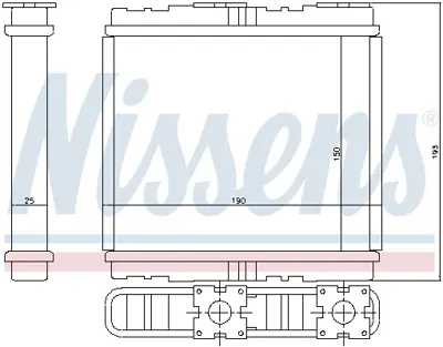 NISSENS 73700 Kalorıfer Radyatoru 271401N710