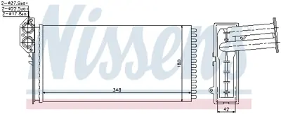 NISSENS 73941 Kalorıfer Radyatoru Sprınter 901 902 903 904 905 96>06 Lt 28-35 Iı / 28-46 Iı 96>06 A0028358901