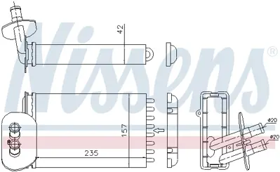 NISSENS 73977 Kalorıfer Radyatoru 701820031