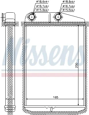 NISSENS 73989 Kalorıfer Radyatoru 77364073