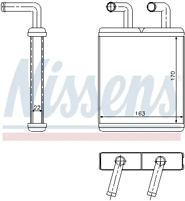 NISSENS 77509 Kalorıfer Radyatoru OK72E61A10