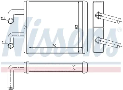 NISSENS 77510 Kalorıfer Radyatoru OK75A61A10