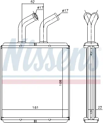 NISSENS 77514 Kalorıfer Radyatoru OK30C61A10