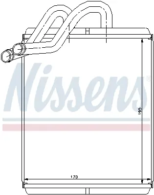 NISSENS 77518 Kalorıfer Radyatoru 972273E000