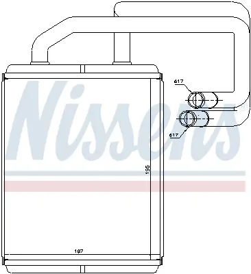 NISSENS 77528 Kalorıfer Radyatoru 971382F005