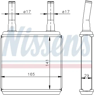 NISSENS 77605 Kalorıfer Radyatoru 9712302000