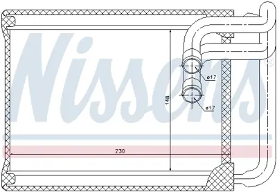 NISSENS 77622 Kalorıfer Radyatoru 971383K000