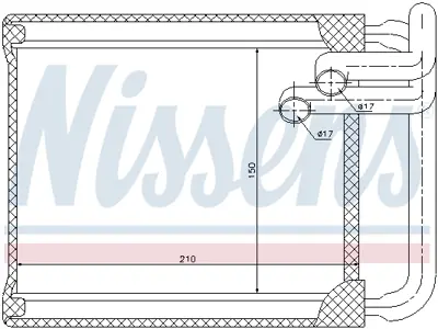 NISSENS 77632 Kalorıfer Radyatoru 971382L000