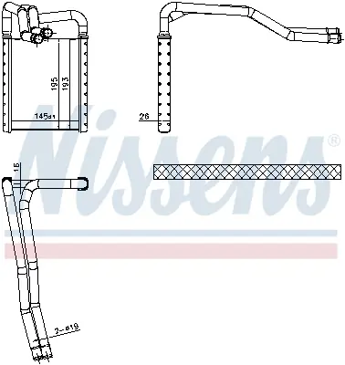 NISSENS 77649 Kalorıfer Radyatoru 971384P000