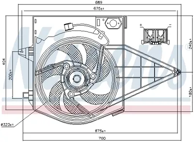 NISSENS 85003 Fan Radyatoru 1475594080