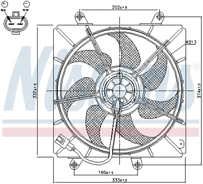 NISSENS 85014 Fan Radyatoru 1671102060