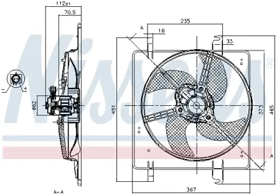 NISSENS 85027 Fan Radyatoru 97KB8C607CB