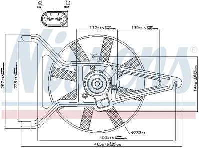 NISSENS 85041 Fan Radyatoru 125457