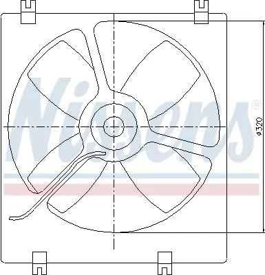 NISSENS 85070 Fan Radyatoru MB605118