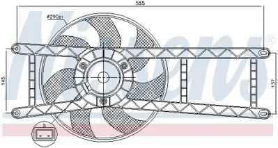 NISSENS 85145 Fan Radyatoru K46799410