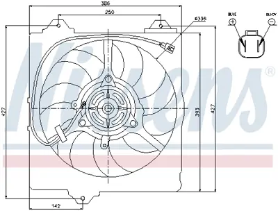 NISSENS 85242 Fan Radyatoru 1671128180