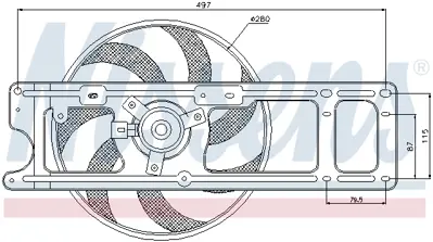 NISSENS 85254 Fan Radyatoru 7701050678