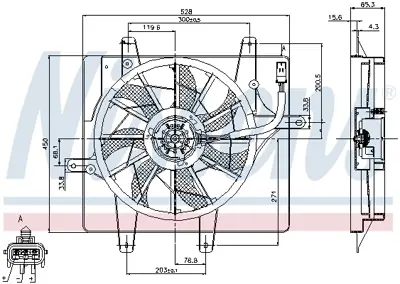 NISSENS 85289 Chrysler Pt Cruıser 1.6,2.0,2.4 Fan Radyatoru Klımalı/Klımasız 01>10 