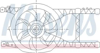 NISSENS 85485 Fan Radyatoru 7701038404