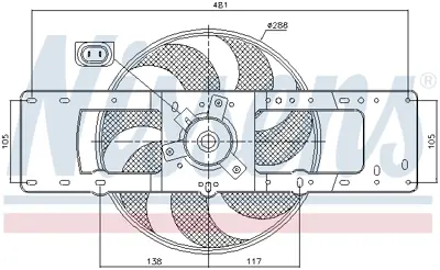 NISSENS 85499 Fan Radyatoru 7701040630