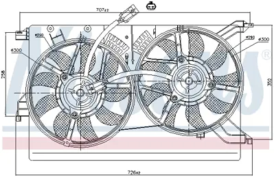 NISSENS 85523 Fan Radyatoru 6341154