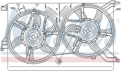 NISSENS 85578 Fan Radyatoru 71740487