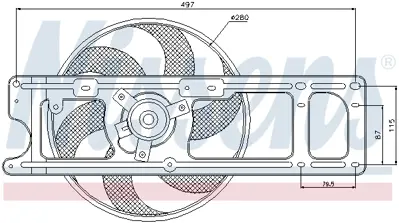 NISSENS 85597 Fan Radyatoru 7701050678