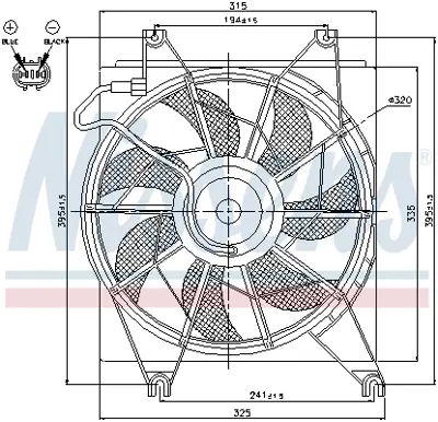 NISSENS 85620 Fan Radyatoru 9773722000