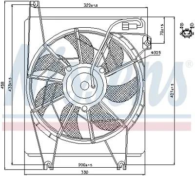 NISSENS 85623 Fan Radyatoru 9778629000