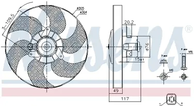 NISSENS 85658 Fan Radyatoru 125363