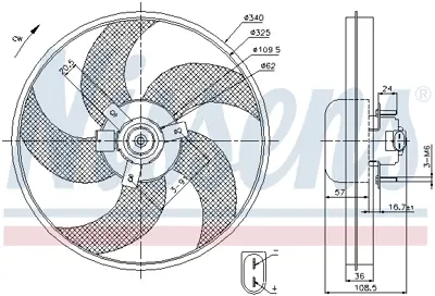 NISSENS 85668 Fan Radyatoru 125396