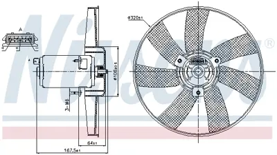 NISSENS 85677 Fan Radyatoru 3A0959455J