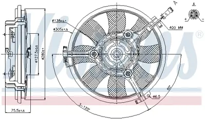 NISSENS 85691 Fan Radyatoru 8G0959455